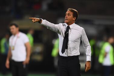 Italy manager Roberto Mancini has overseen five wins out of five matches, so far, in the Azzurri's Euro 2020 qualification campaign. Getty 
