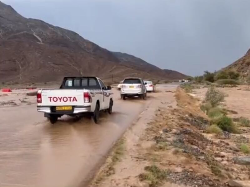Heavy rain has caused disruption in Oman. Photo: Oman News Agency