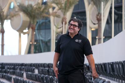 Tareq Ghosheh, Expo 2020 Dubai chief events and entertainment officer, inside the immersive Al Wasl dome. Khushnum Bhandari / The National
