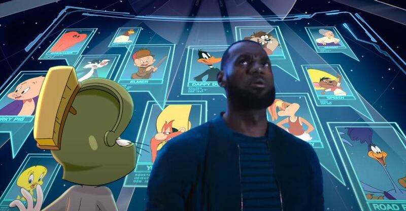 LeBron James in 'Space Jam: A New Legacy'. The movie combines live action with hand-drawn animation with CGI effects.