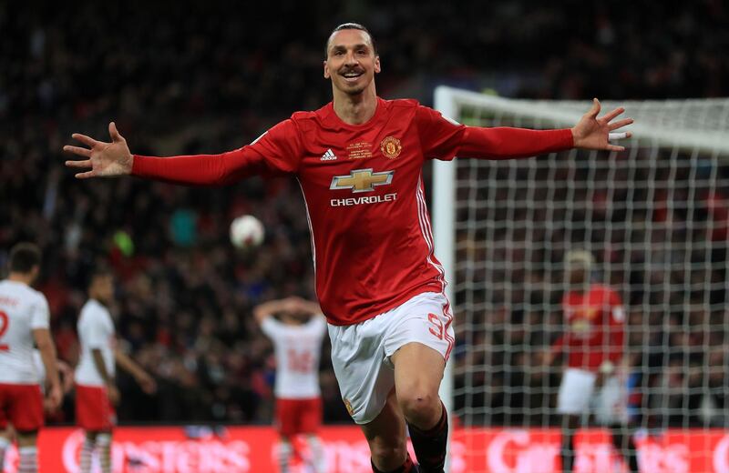 File photo dated 26-02-2017 of Manchester United's Zlatan Ibrahimovic. Issue date: Friday February 26, 2021. PA Photo. Zlatan Ibrahimovic is returning to Old Trafford after Manchester United were drawn against AC Milan in a mouth-watering Europa League last-16 tie. See PA story SOCCER Europa League. Photo credit should read Mike Egerton/PA Wire.