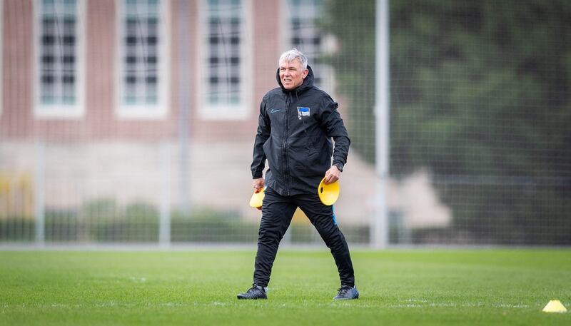 Hertha BSC assistant coach Olaf Janssen.