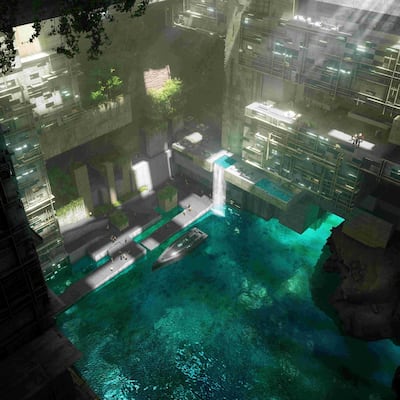 Aquellum will be accessed through an underwater canal. Photo: Neom