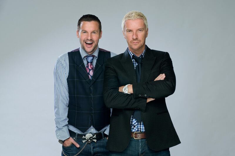 Colin McAllister, left, and Justin Ryan, right, are TV presenters and design experts. Courtesy Courtesy Colin and Justin