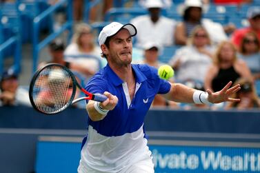 Andy Murray was upbeat despite losing his first ATP singles match since January. AP Photo