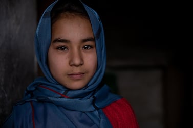 Twelve-year-old Narges Gul's mother Soraya was killed in the maternity ward attack in Kabul on May 12, 2020. Stefanie Glinski for The National