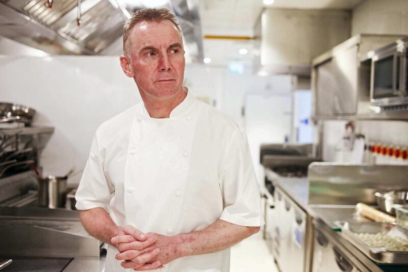 Dubai, UAE, September 30, 2014:

Chef Gary Rhodes has opened a new restaurant inside of the Grovesnor House. Rhodes W1 is a welcomed addition to the crew of restaurants inside this hotel. 

Seen here is the Chef in his new domain. 

Lee Hoagland/The National