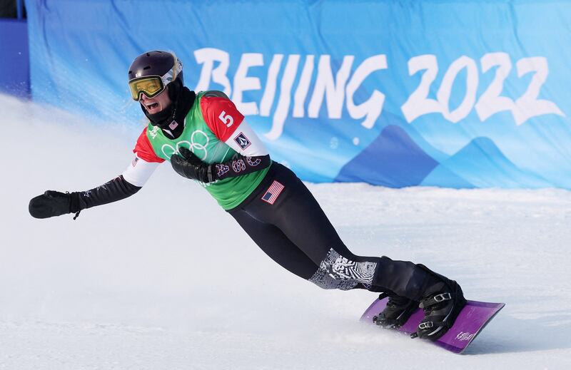 Lindsey Jacobellis won the women's snowboard cross final on Wednesday. Reuters