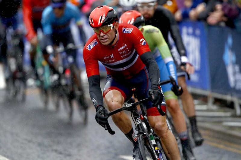 Alexander Kristoff placed seventh at the 2019 UCI Road World Championships. Courtesy UAE Team Emirates