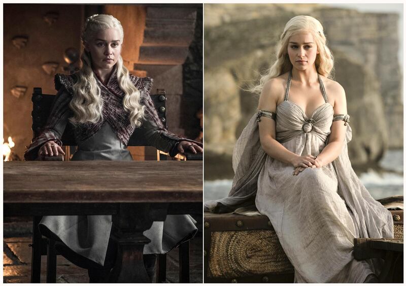 Emilia Clarke portraying Daenerys Targaryen in 'Game of Thrones'. HBO via AP