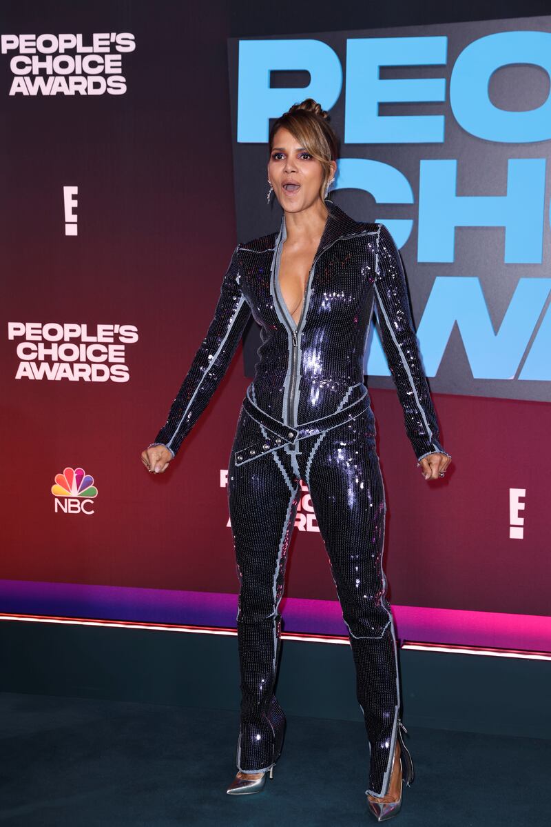 People's Icon of 2021 award recipient Halle Berry poses. Reuters