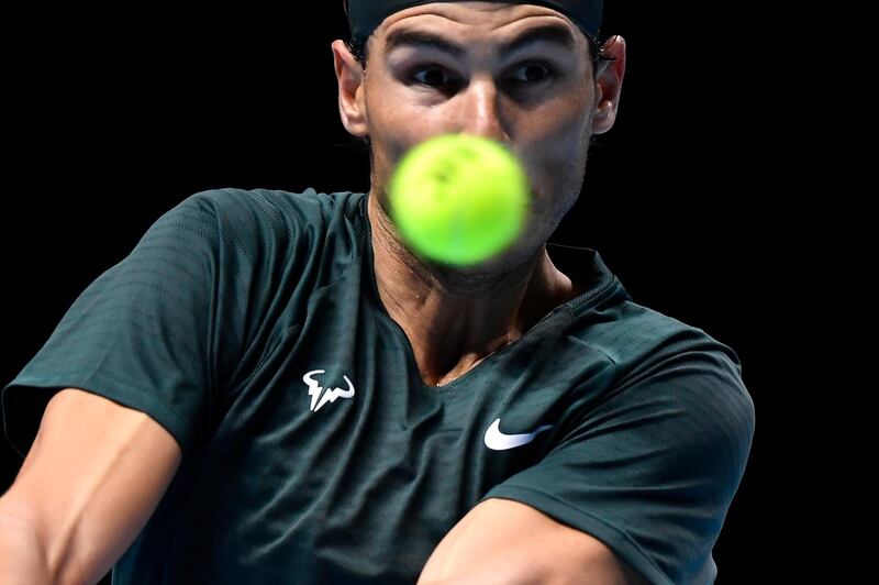 Rafael Nadal in action. Reuters