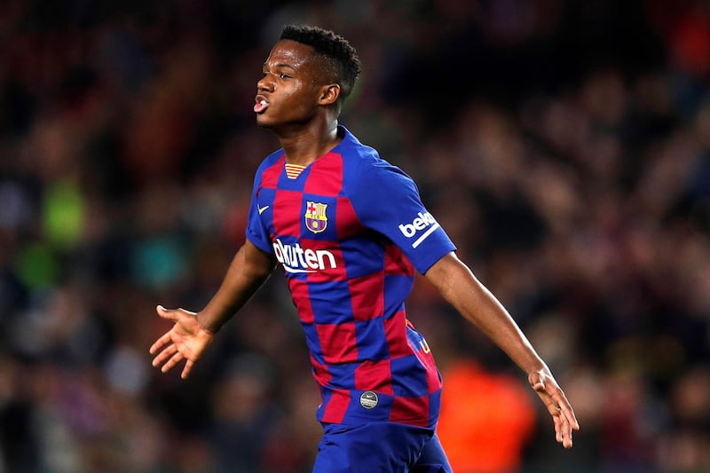 Ansu Fati (Barcelona) - The Guinea-Bissau-born Spaniard, 17, burst onto the scene this season, scoring twice and registering one assist in his first five matches. At that stage, he was only 16, becoming the second-youngest player to feature for Barcelona. His debut goal made him the youngest scorer in the club’s history, and the third youngest in La Liga. In December, the fleet-footed winger became the youngest player to score in the Champions League, aged 17 years and 40 days. EPA