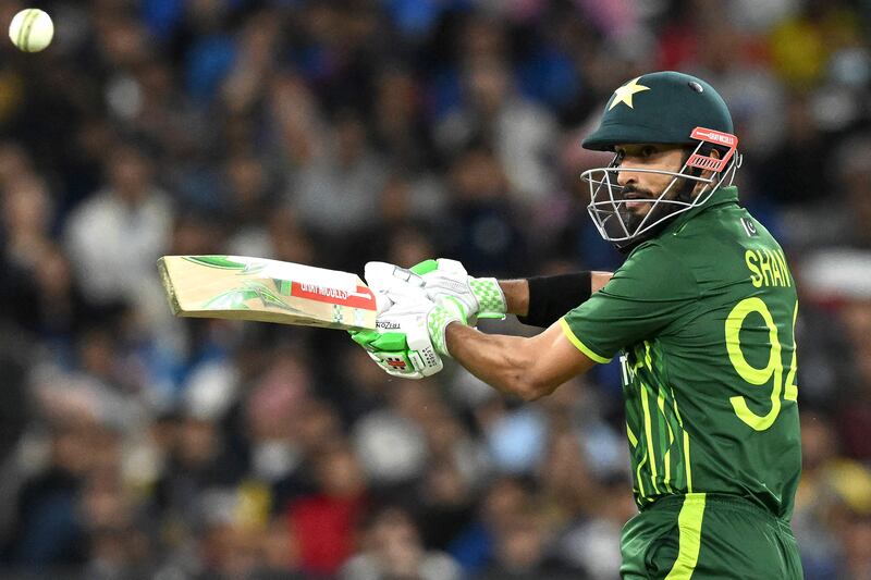 Pakistan's Shan Masood held the innings together with a fine fifty. AFP