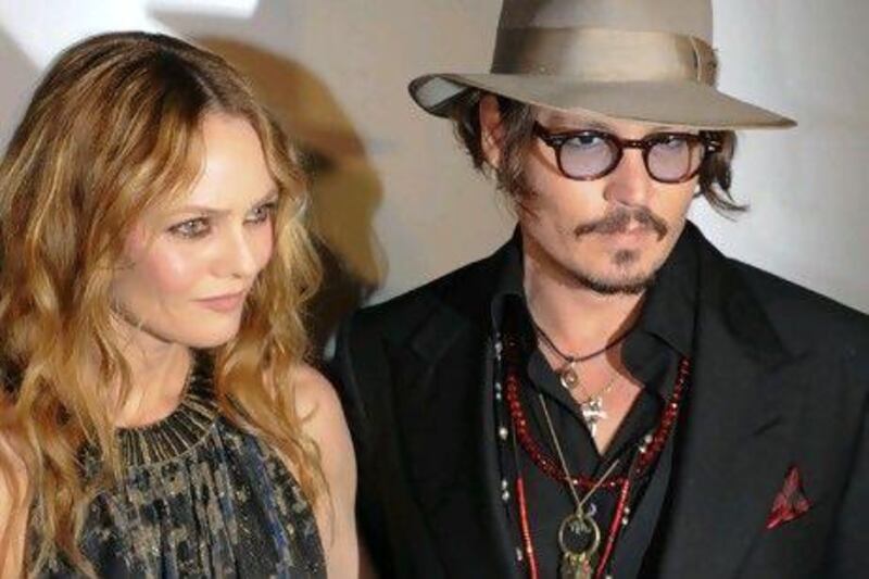 Vanessa Paradis and Johnny Depp. Martin Bureau / AFP