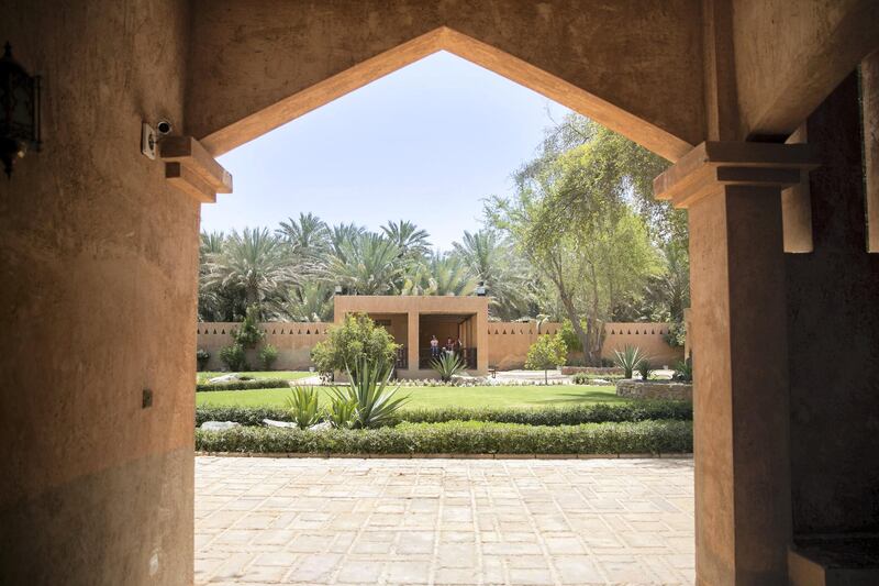 ABU DHABI, UNITED ARAB EMIRATES - JUNE 12, 2018. 

Al Ain Palace Museum.

Located on the western edge of Al Ain Oasis, the Palace of the late Sheikh Zayed bin Sultan Al Nahyan was built in 1937. It was converted into a museum in 1998 and opened to the public in 2001. 

(Photo by Reem Mohammed/The National)

Reporter: 
Section: WK
