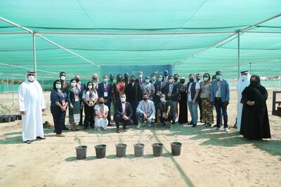 Representatives from Expo pavilions gathered to celebrate the 25th National Environment Day along with the Ministry of Climate Change and Environment. Handout