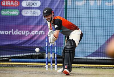 Cricket - ICC Cricket World Cup Semi Final - New Zealand Nets - Old Trafford, Manchester, Britain - July 7, 2019   New Zealand's Kane Williamson during nets   Action Images via Reuters/Jason Cairnduff