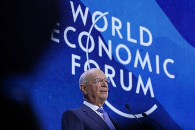 Klaus Schwab, WEF founder and president, said the UAE shares a remarkable vision of innovation for the global common good Bloomberg