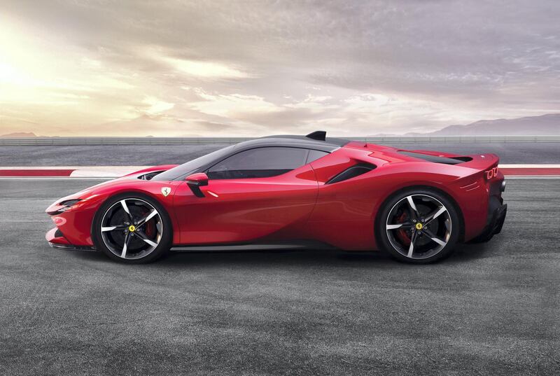 Ferrari unveiled its first series production Plug-In Hybrid Vehicle (PHEV), the SF90 Stradale. Courtesy Ferrari