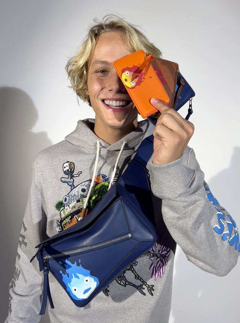 A hoodie and Puzzle bag from the new collection