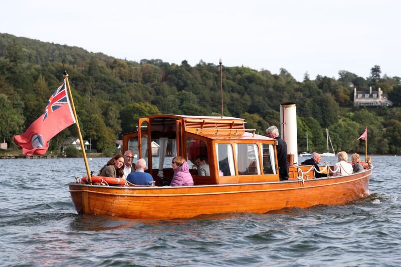 Kate took the boat trip on Lake Windermere with the two men who more than 75 years ago were part of a 300-strong group orphaned by the Nazis. Known as the Windermere Children, they went from “hell to paradise”. Getty Images