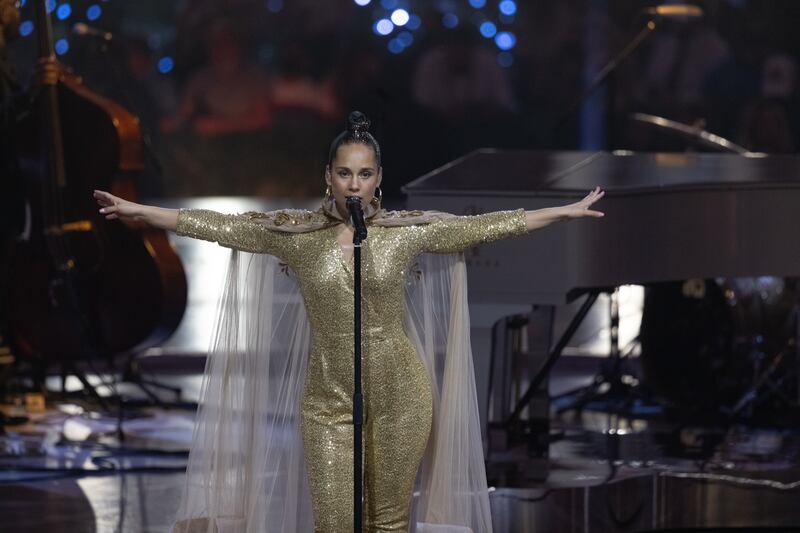 Alicia Keys commands the stage. Photo: Expo 2020 Dubai