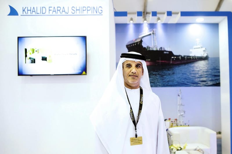 Mohammed Faraj Al Mehairbi, managing director of Khalid Faraj Shipping. Christopher Pike / The National
