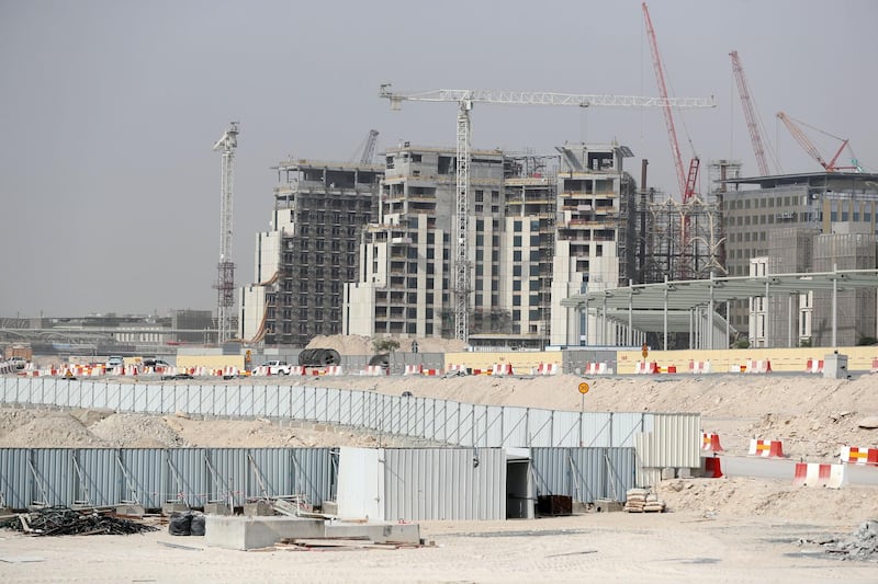 Dubai, United Arab Emirates - July 22, 2019: Tour of the World Expo site. Expo 2020 Dubai Open Doors. A sneak peek of the worldÕs greatest show now. Monday the 22nd of July 2019. Expo 2020 site, Dubai. Chris Whiteoak / The National