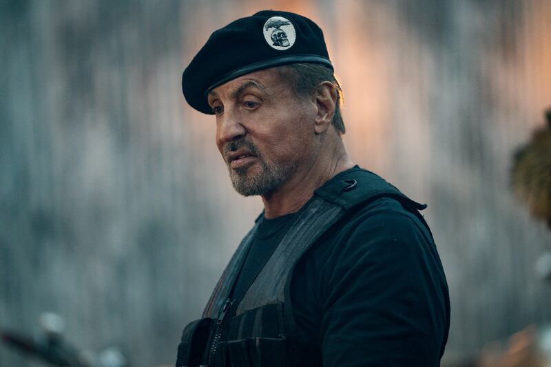 Sylvester Stallone in Expend4bles, which was the most nominated film for this year's Razzies. Photo: Lionsgate