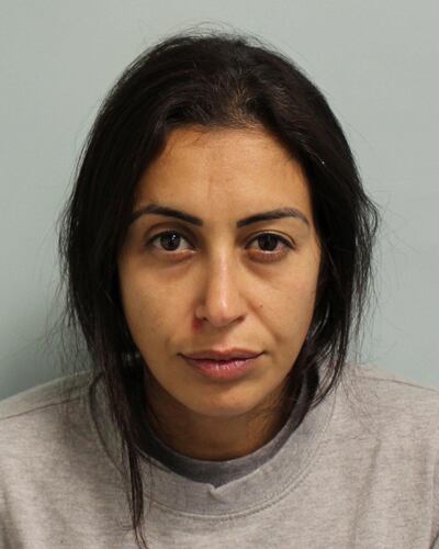 Sabrina Kouider is seen in an undated booking photograph handed out by the Metropolitan police in London, Britain. Kouider, along with her partner Quissem Medouni, was sentenced to life for torturing and murdering their nanny Sophie Lionnet at the Old Bailey in London June 26, 2018. Metroploitan Police handout via REUTERS NO RESALES. NO ARCHIVES  THIS IMAGE HAS BEEN SUPPLIED BY A THIRD PARTY. IT IS DISTRIBUTED, EXACTLY AS RECEIVED BY REUTERS, AS A SERVICE TO CLIENTS