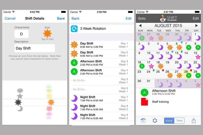 Shift Worker is an iPhone-only app that helps you keep track of your work schedule. You can program timings, shift patterns, start days and more – and then create a calendar that lets you see your schedule at a glance.