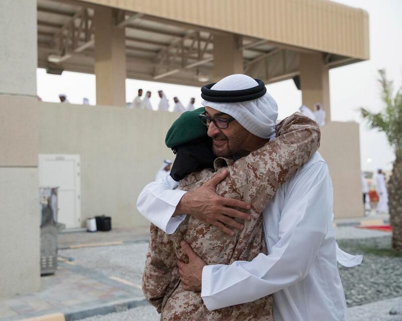Sheikh Mohammed bin Zayed with his daughter, Sheikha Hassa.