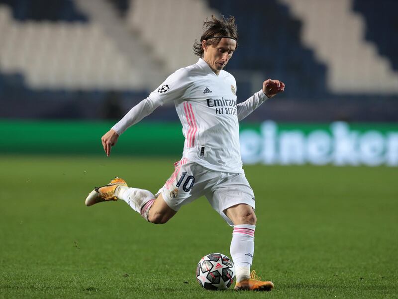 CM Luka Modric (Real Madrid) - Animated a laboured Real Madrid against 10-man Atalanta, guarding against mishap and probing for opportunities with his passes and the odd shot at goal. In the absence of so many injured seniors, Modric led by example. Getty