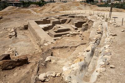 Early Bronze III Palace at Ancient Jericho. Photo: Ministry of Tourism and Antiquities 