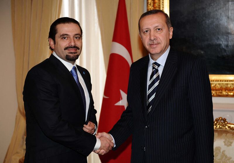 With Turkish Prime Minister Recep Tayyip Erdogan in Ankara, in 2011.