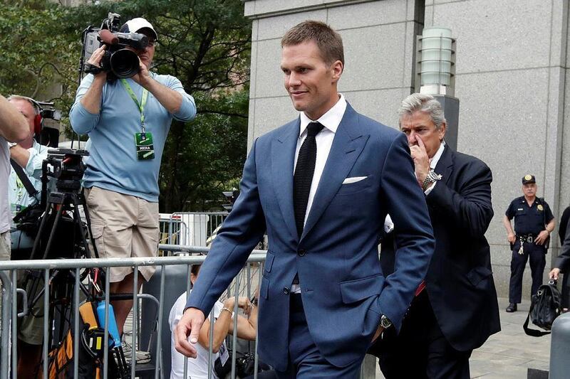  New England Patriots quarterback Tom Brady leaves federal court, in New York. A federal appeals court has ruled, Monday, April 25, 2016. AP Photo