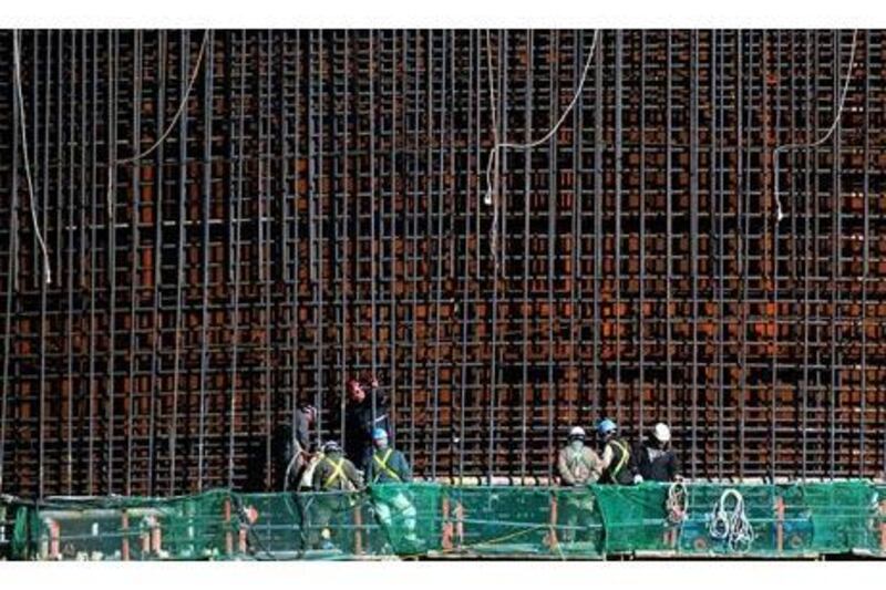 Workers building a nuclear plant in South Korea, which along with Canada, France, Japan and Russia is in contention in Jordan. Seokyong Lee for The National