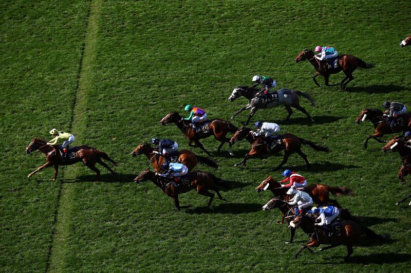 Andrea Atzeni riding Cape Byron wins The Wokingham Stakes. Getty Images