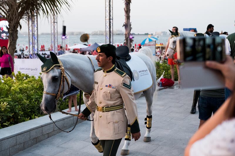 20.11.17. An event in JBR Dubai in preparation for Expo2020. Starting at 4.30 and running until 8.30Pm the event puts on a variety of performances and entertainment.  Anna Nielsen For The National.