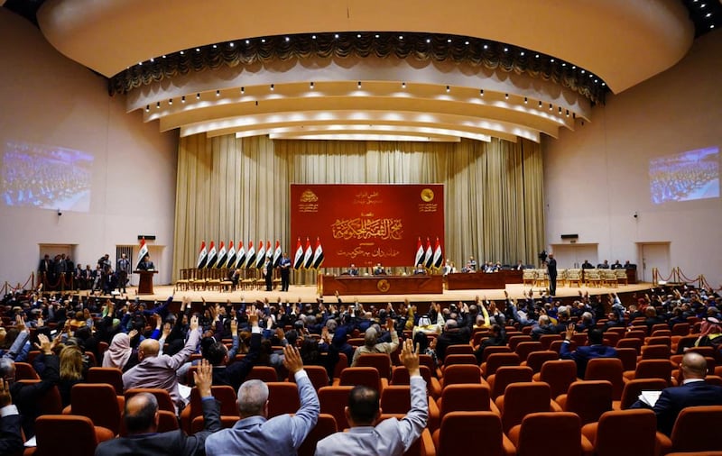 The Iraqi parliament began debating a three-year $153 billion budget on Thursday. AFP
