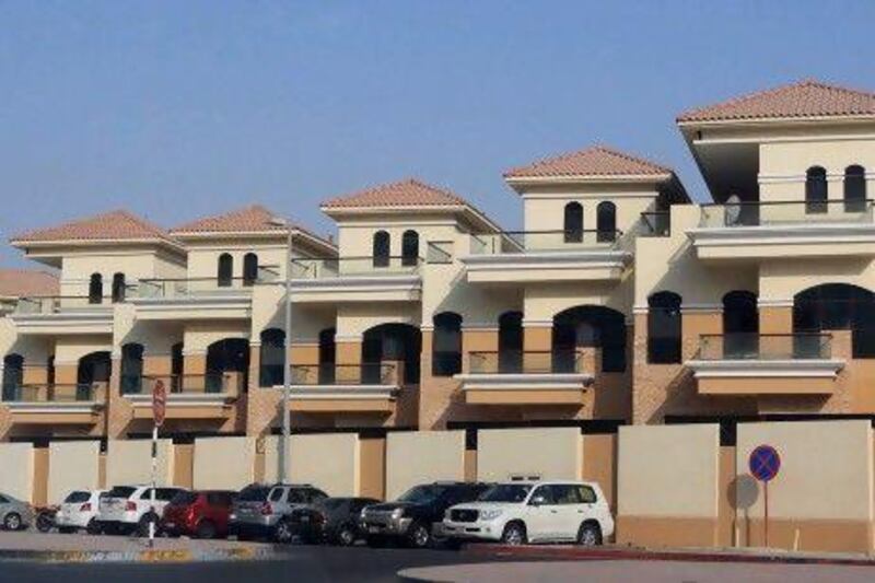 Icon properties villas ready for rental behind Gava hotel on Defence Road in Abu Dhabi. Home building has accelerated this yeat in the capital. Ravindranath K / The National