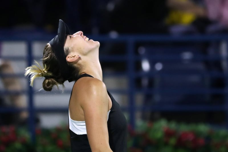 Bencic soaks in the achievement of beating four top-10 players in four days to claim the title. Reuters