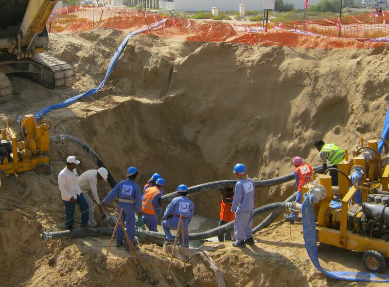 Dewa installed 60km of water transmission pipes in 2022. Photo: Wam