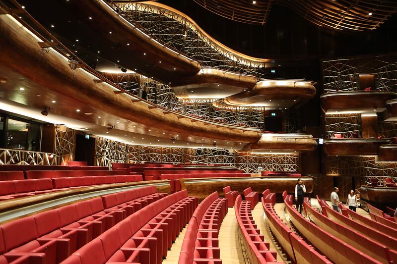The opera house, located in Downtown Dubai, can seat 2,000 people. Pawan Singh / The National 