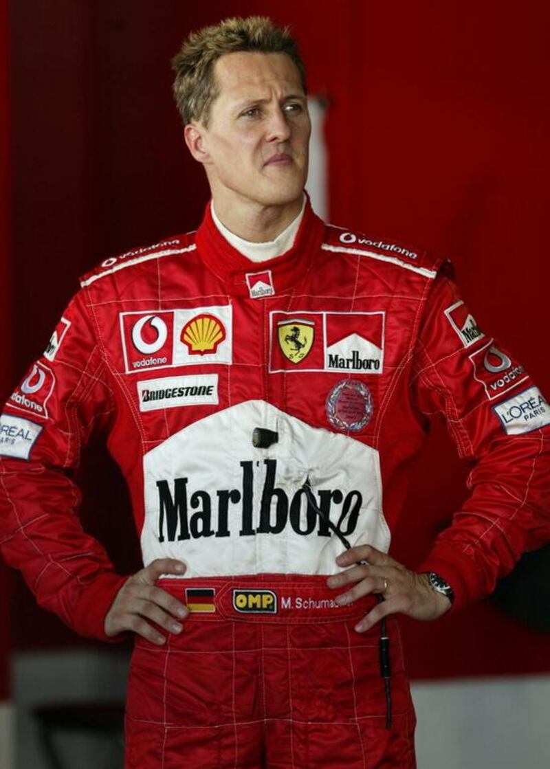 Formula One legend Michael Schumacher suffered a serious head injury in a skiing accident in France on Sunday. Jose Luis Roca / AFP