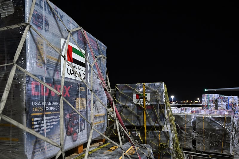 On December 19, the UAE transported some of these electric generators to the Polish capital Warsaw, with the remainder set to be flown over in January