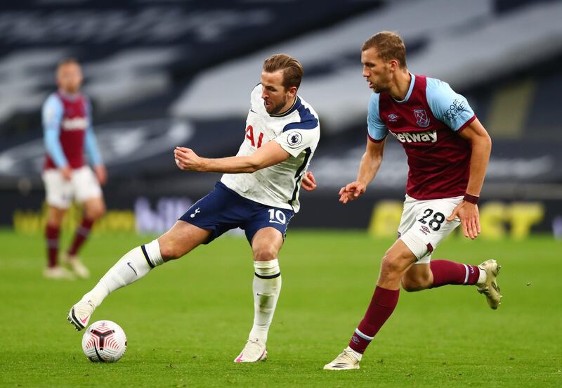Harry Kane - 9: Spurs' best attacker, passer and defender on the day. Set a new Premier League record of five goals and seven assists in his first five matches. West Ham manager David Moyes conceded the Spurs striker was "simply brilliant". Reuters