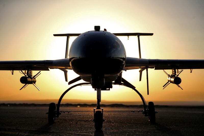 A drone prepares for takeoff. Reuters