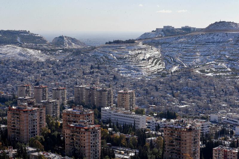 Damascus, on January 20, 2022. AFP